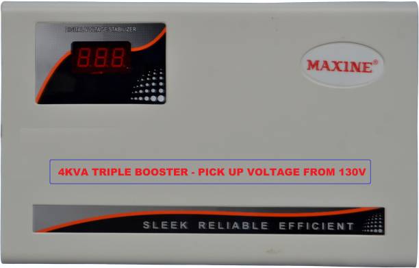Maxine 4KTB AC Stabilizer (4kva Triple Booster Pick up Voltage from 130V)
