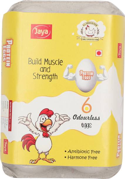 Jaya Build Muscle and Strength Odourless Hen White Eggs