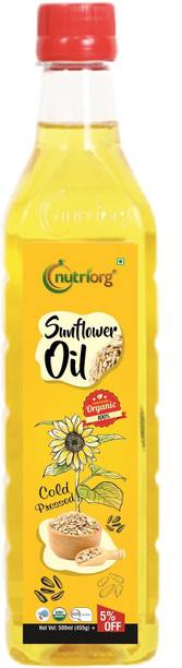 Nutriorg Sunflower oil 500ml Sunflower Oil Plastic Bottle