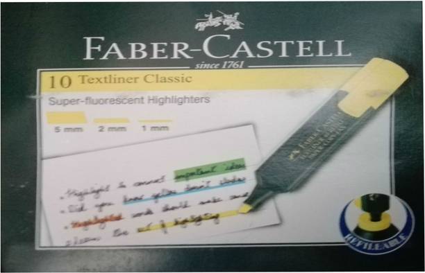 FABER-CASTELL Textliner Classic Pink Pack Set of 10, Pink