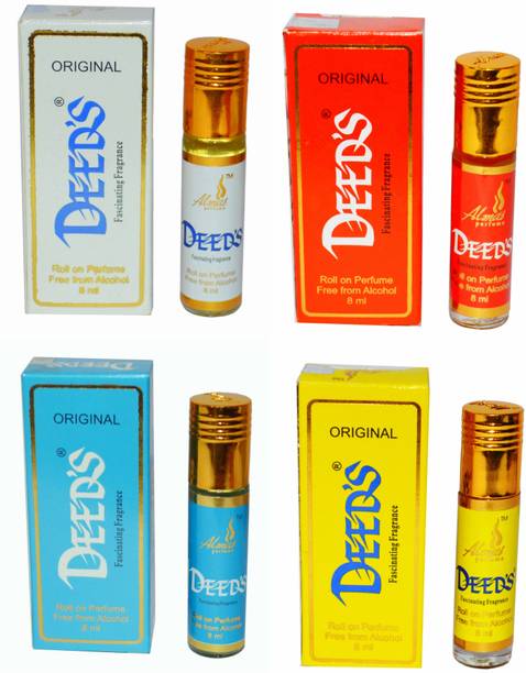 अलमास DEEDS Color Smart Combo ( Pack of 4) Perfume  -  32 ml