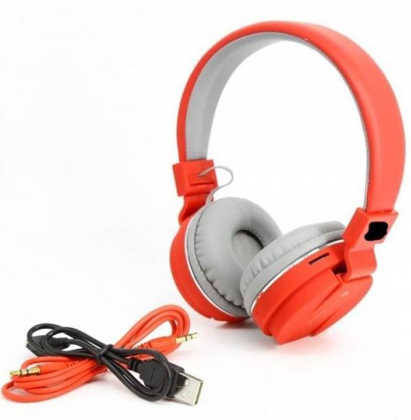True Shop SH-12 Bluetooth headphone with SD Card Slot/ with music and calling controls Bluetooth