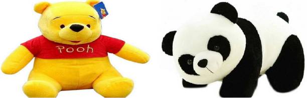 COMP GRAVIT Best new Character Pooh soft toy and Panda soft toy (40 Cm) Combo  - 40 cm