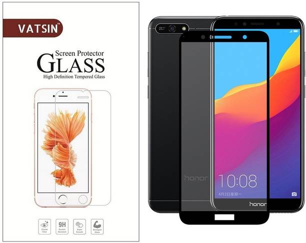 Vatsin Edge To Edge Tempered Glass for Honor 7A