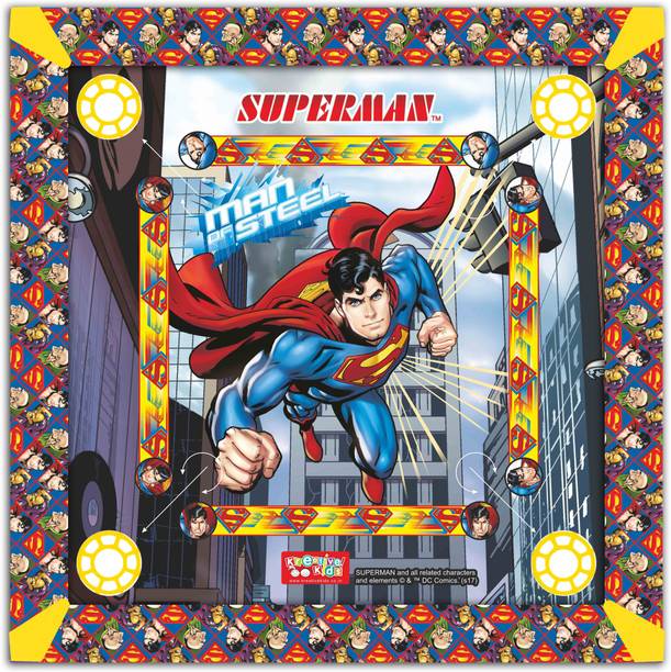 BATMAN Kids Carrom Board (26x26 inch) Carrom Board Game