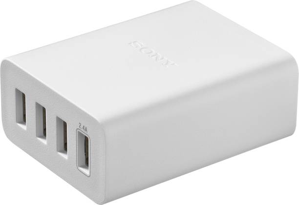 SONY 6 A Multiport Mobile Charger with Detachable Cable