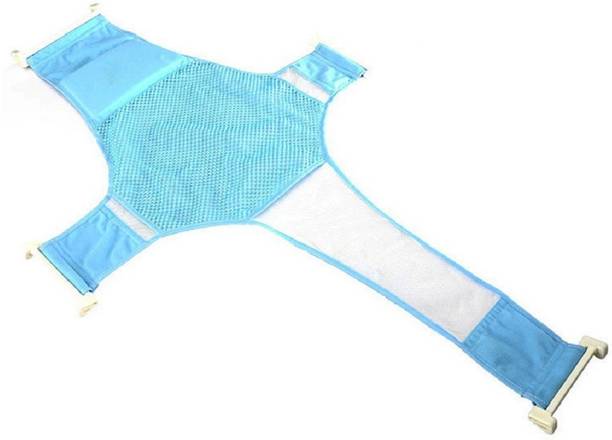 SYGA Bath Seat Support Net Non-Slip Bathtub Sling Shower Mesh Bathing Cradle Rings for Tub (Blue) Baby Bath Seat