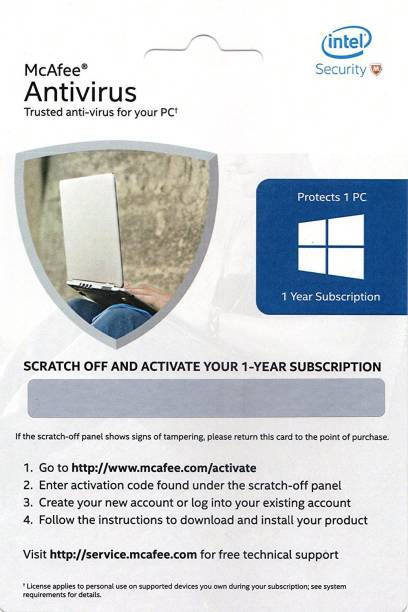 McAfee Anti-virus 1.0 User 1 Year