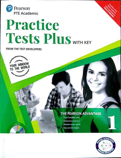 PTE Academic Practice Tests Plus (with key) by Pearson (English, Paperback, Pearson Test Developers) Vol-1 2018  - Practice Test Plus Vol-1