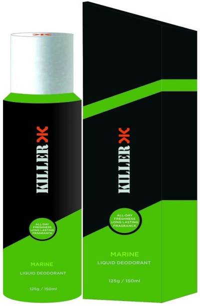 KILLER Marine long lasting Liquid Deodorant perfume 150ML Deodorant Spray  -  For Men & Women