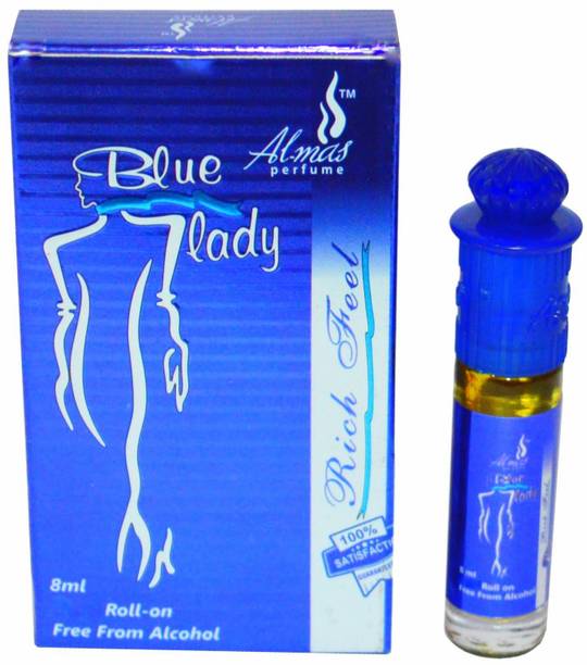 Almas Blue Lady Pocket Attar. Floral Attar