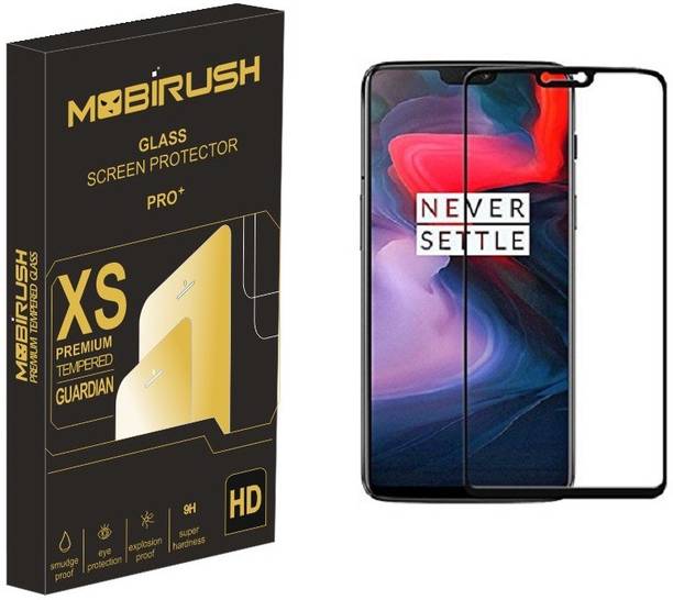 MOBIRUSH Edge To Edge Tempered Glass for OnePlus 6