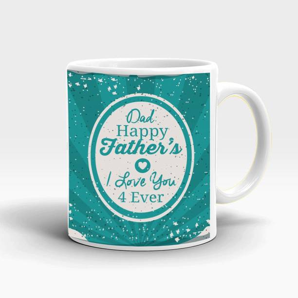 MUGKIN Happy Fathers day / Happy birthday -papa/dad/father/grandpa/grandfather light 11 Ceramic Coffee Mug
