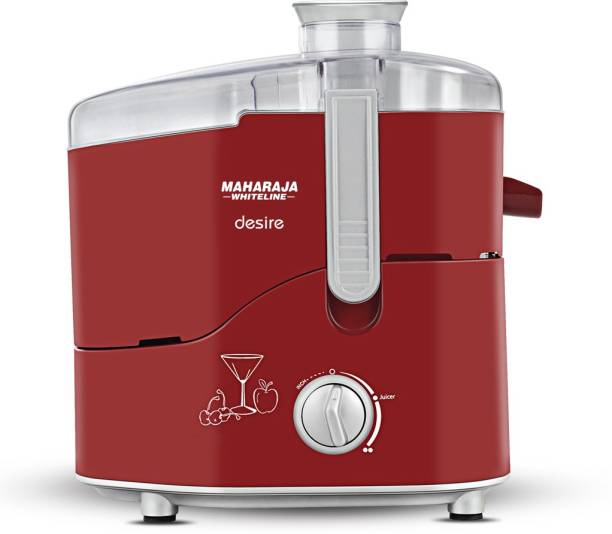 MAHARAJA WHITELINE Juice Extractor Desire Juicer (JE-100) 550 W Juicer (1 Jar, Red)