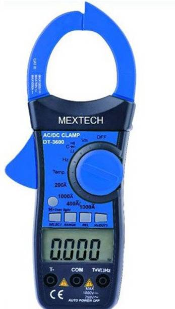 Mextech DT-3600 AC/DC 1000 A 750 V Clamp Meter with Calibration Certificate Digital Multimeter