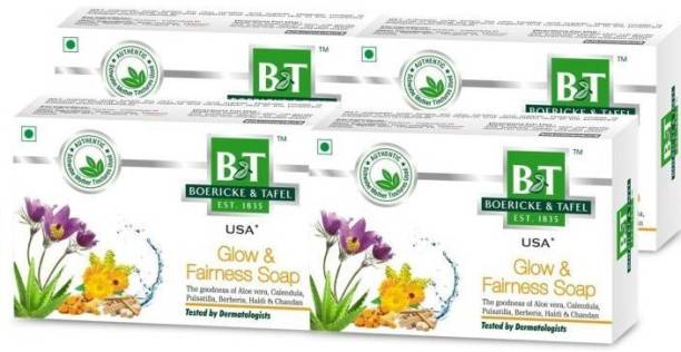 B&T Glow & Fairness Soap [Pack of 4] [300gms, 75gX4]