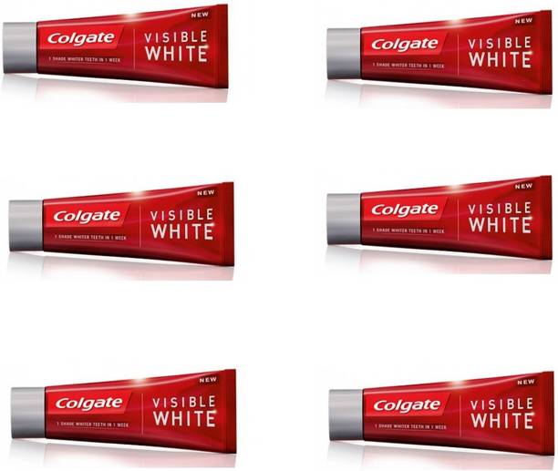 Colgate Visible white 50g (Pack of 6) Toothpaste