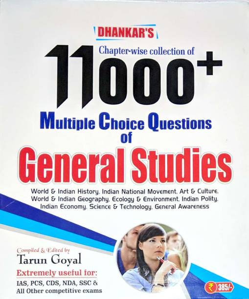 Dhankar's 11000+ MCQ Of General Studies For Civil Services, PCS, NDA, CDS, Assistant Commandant And Other Competitive Exams Paperback – 2018