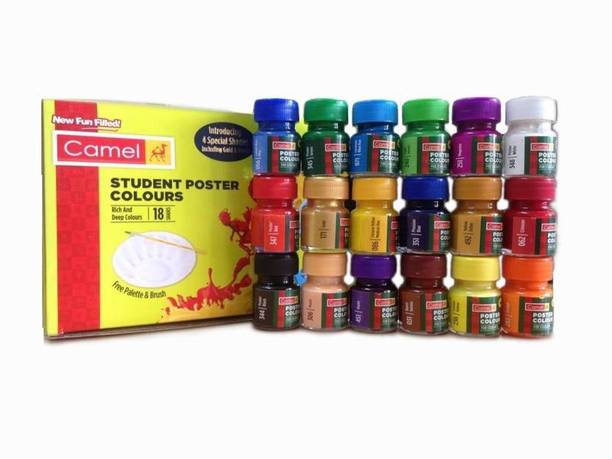Camlin kokuyo student poster color,18 SHADES