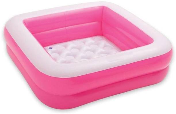 Instabuyz inflatable baby bath tub (Tub size-85cmX85cmX23cm) (pink) Inflatable Swimming Pool