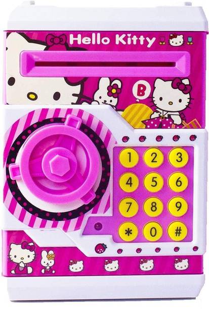 Amaz-Hub Mini Piggy Bank Safe Box Money Coin ATM Bank Toy ATM Machine Kids Gift Money Box Digital Saving Boxes Coin Bank