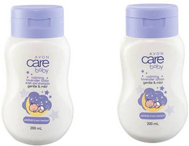 AVON Care Baby Calming lavender lotion & wash and shampoo