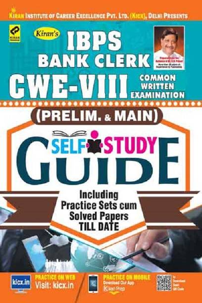 Kiran’s Ibps Bank Clerk Cwe Viii (Prelim. & Main) Self Study Guide English