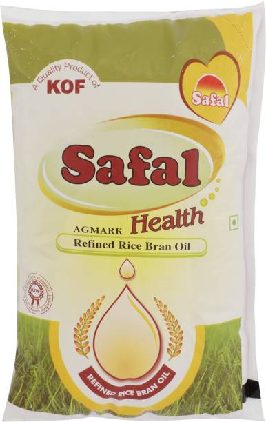SAFAL Health Refined Rice Bran Oil Pouch
