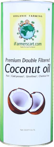 iFarmerscart Coconut Oil Double Filtered - Tin Coconut Oil Tin