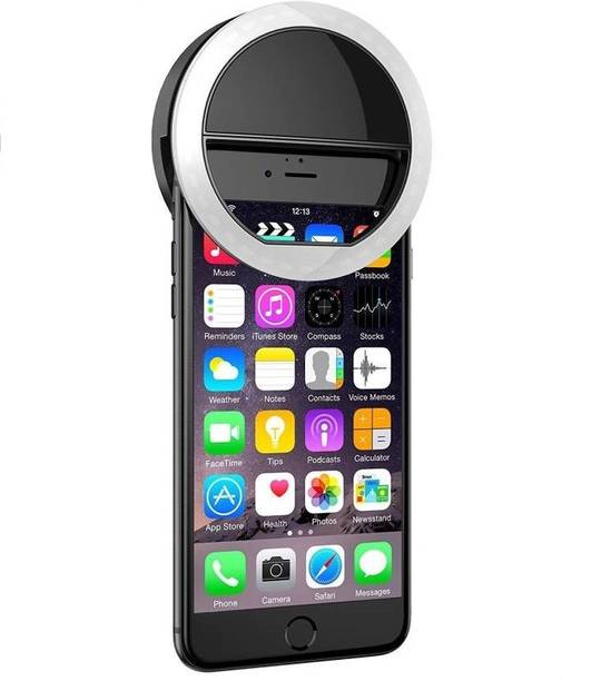 KINMOI Night LED Selfie Flash Light For All Smartphones, Tablets and Laptops - Ring Flash