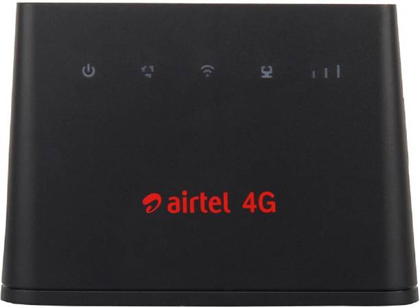 Airtel B310 4G ALL SIM SUPPORT HOTSPOT WIFI 4G Router 2.4 GHz 150 Mbps Wifi Speed Single Band Internal Antenna MiFi (Sim Based)