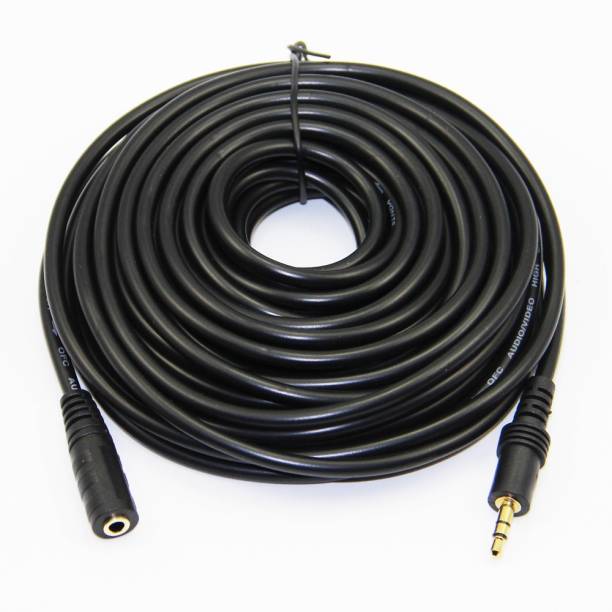 DazzelOn  TV-out Cable Male to Female - 5 meter long HQ Stereo Audio Extension AUX Cable