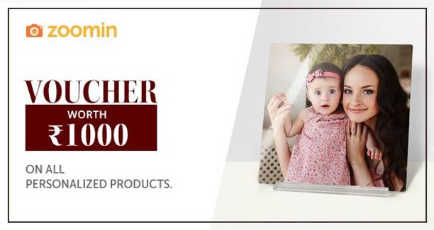 Zoomin Rs.1000 off on Personalized Products by Zoomin