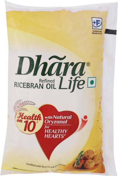 DHARA Refined Rice Bran Oil Pouch