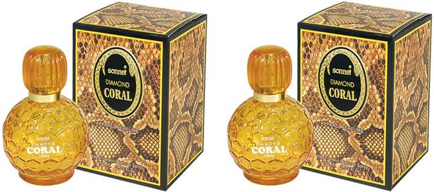 Sonnet Diamond Coral Perfume 100ML Each (Pack of 2) Eau de Parfum  -  200 ml