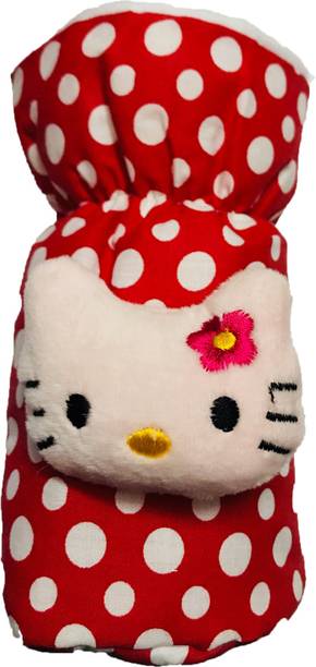 FIRST TREND High Quality Daily use attractive Teddy Cotton Bottle Cover (Multicolor)