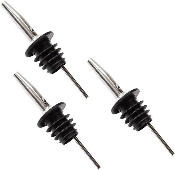 Godskitchen Metal Bottle Pourers (Pack of 3) Stainless Steel Bottle Stopper