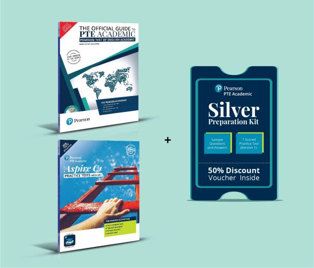 PTE Academic Official Guide & Aspire C1 with 50% discount on Offcial Online Silver Test Preparation Kit