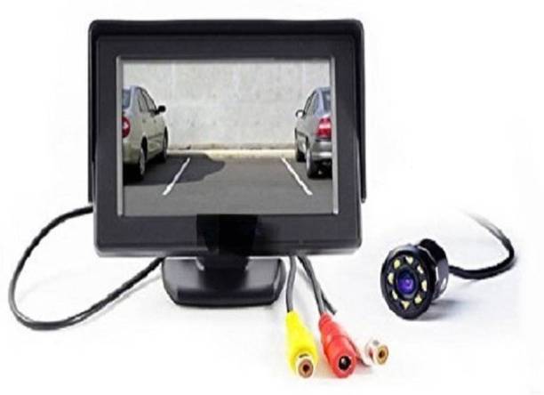 BRPEARl BR PEARL 4.3 inch Dashboard Screen LED Monitor With LED Reverse Parking Camera for Universal car Black LED  (10.9 cm) Black LCD