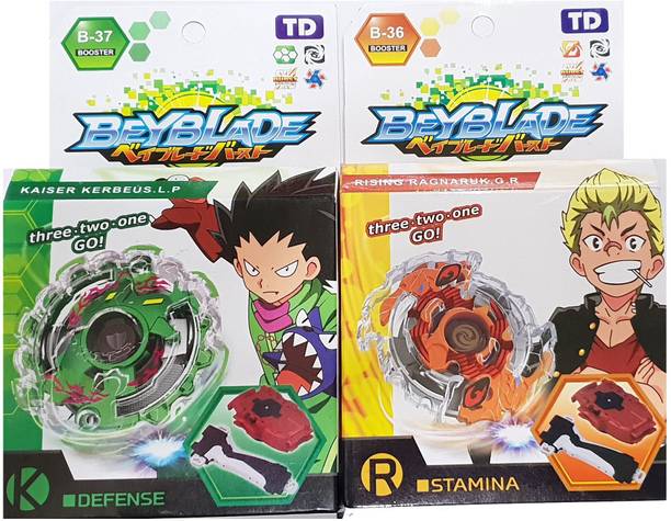 BEYBLADE Series Kaiser Kerbeus and Rising Ragnaruk Combo
