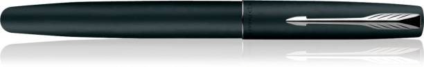 PARKER Frontier Matte Black Chrome Trim Fountain Pen