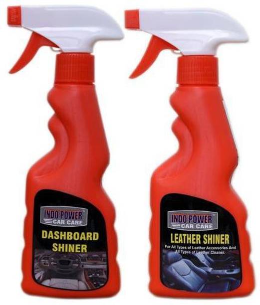 INDOPOWER LEATHER SHINER SPRAY 250ml.+ DASHBOARD SHINER SPRAY 250ml. SUPER PACK420 Vehicle Interior Cleaner