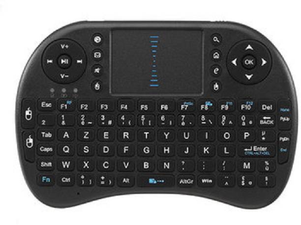 Punta I8 2.4G Wireless French Mini Keyboard Touchpad Air Mouse Wireless Standard Laptop Keyboard Compatible with Desktop, Laptop, Mac