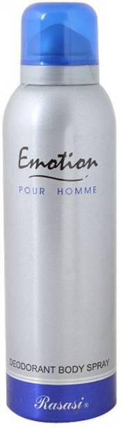 RASASI Emotion Pour Homme Blue Deo For Men -200ml Deodorant Spray  -  For Men