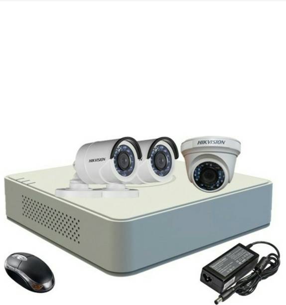 HIKVISION HIKVISION DS-7A04HGHI-F1/N OR DS-7A04HGHI-F1/ECO 4CH 720P RESOLUTION DVR,DS-2CE1ACOT-IRP OR DS-2CE1ACOT-IRP/ECO BULLET CAMERA 02PCS,DS-2CE5ACOT-IRP OR DS-2CE5ACOT-IRP/ECO 01PCS. Security Camera