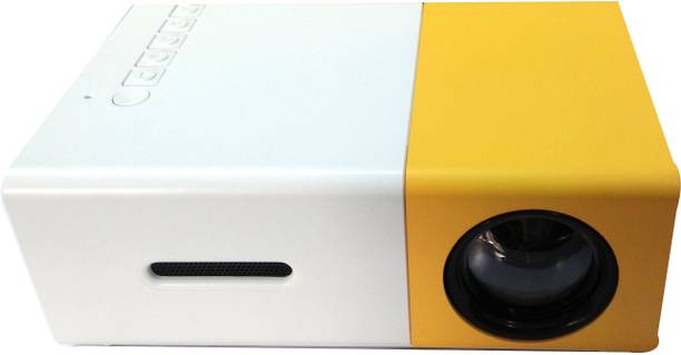 Shopsji Multimedia Projector, HD Projector, High Resolution Ultra Portable 1080p HD Led Mini Projector 600 lm LED Corded Portable Projector