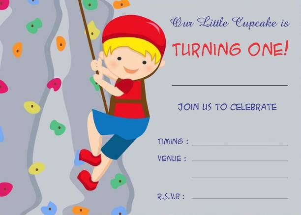 Askprints Birthday Metallic card Invitations with Envelopes - Kids Birthday Party Invitations for Boys or Girls (25 Count) AP-108 Invitation Card