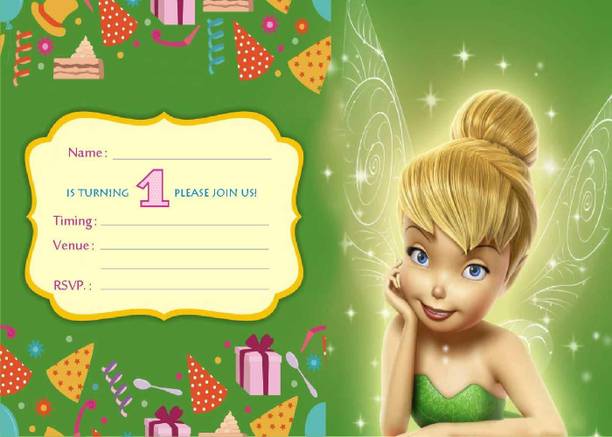 Askprints Birthday Metallic card Invitations with Envelopes - Kids Birthday Party Invitations for Boys or Girls (25 Count) AP-107 Invitation Card