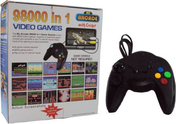  98000 IN 1 Video Game Pad Built In TV Game Direct AV Inputs Shooting, Puzzle, Racing, Action Etc Limited Edition
