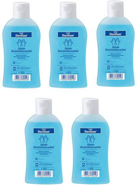 Sterillium Best quality  100 ML For Home & Hospital Use (Pack OF 5) Hand Sanitizer Bottle